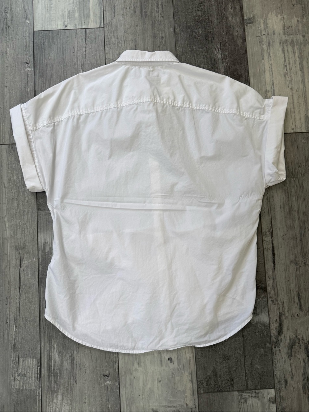 Lauren Ralph Lauren White Tie Front Blouse Large Cotton Poplin Button Up - Picture 2 of 13